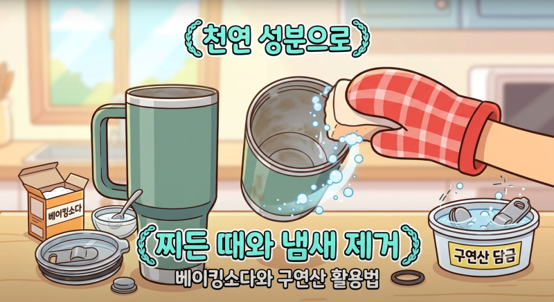매일 쓰는 대형 스테인리스 텀블러, 속까지 완벽하게 세척하고 관리하는 법