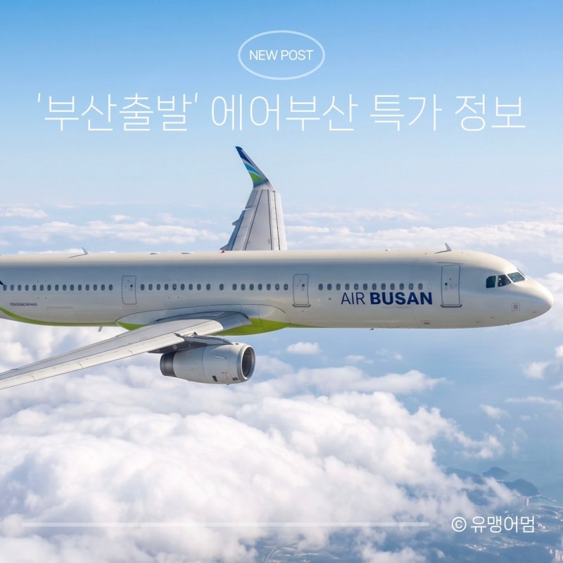 부산 출발 항공권 특가 떴다! 에어부산 일본·동남아·괌 전 노선 할인 정보