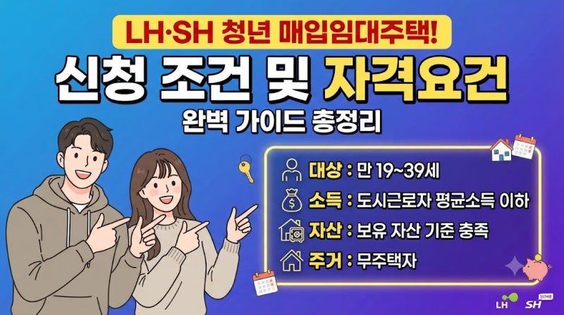 LH-SH 청년 매입임대주택, 신청조건 및 자격요견 완벽 가이드