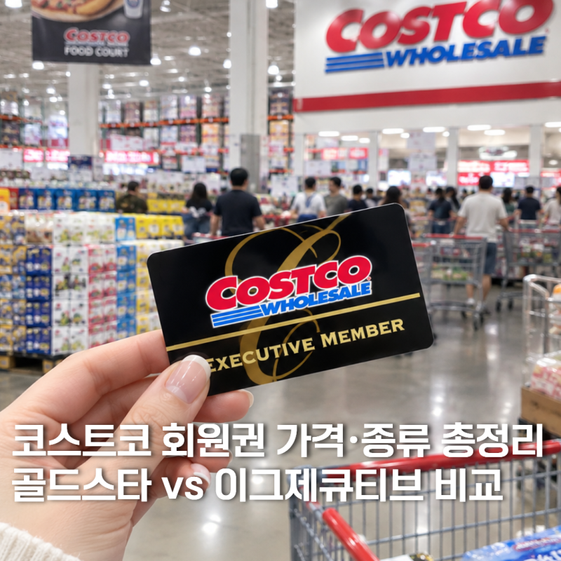 코스트코 회원권 가격·종류 총정리 골드스타 vs 이그제큐티브 비교
