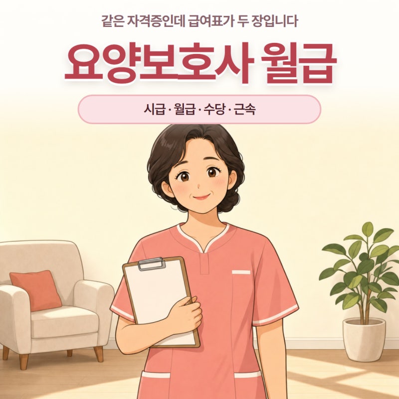 요양보호사 월급 시급 근무형태 수당 정리