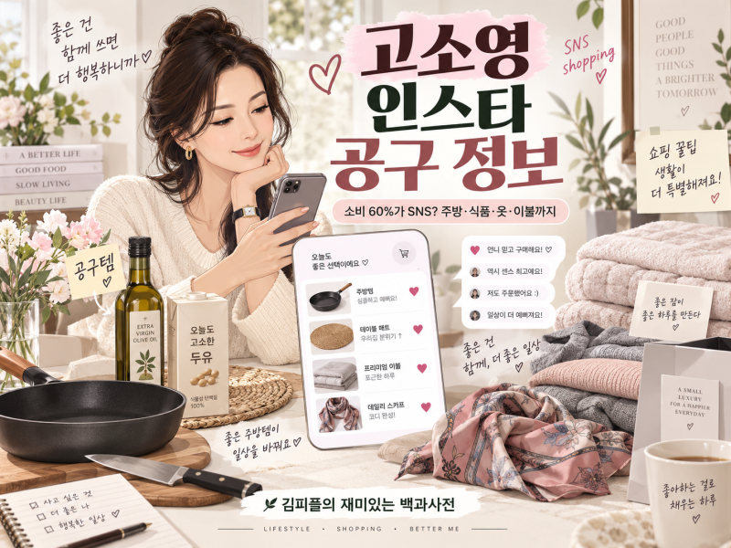 고소영 인스타 공구템 총정리｜소비 60%가 SNS? 실제 구매템·쇼핑 노하우