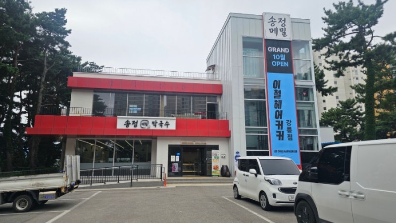 강릉막국수 기대이상이였던 송정메밀막국수 들기름막국수+수육 조합추천