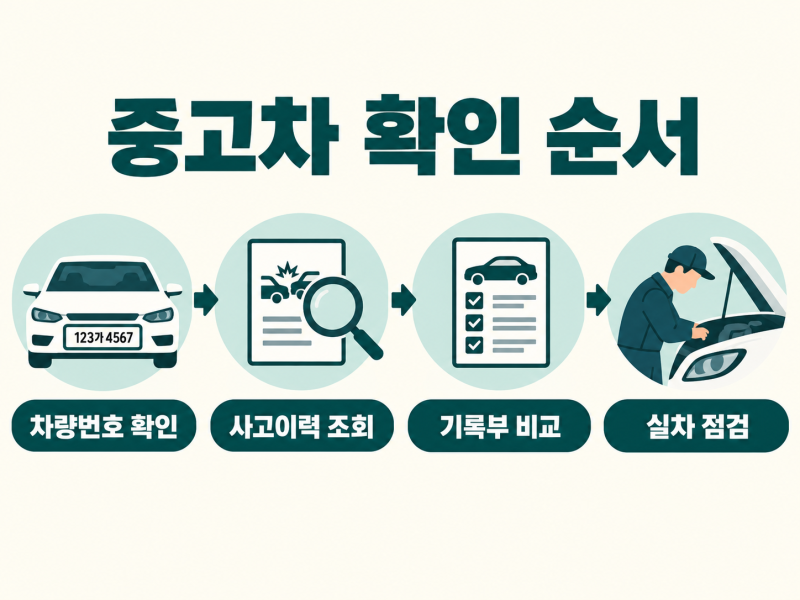 중고차 카히스토리 사고이력 조회 비용, 침수차 확인 전 꼭 볼 5가지