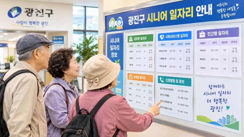 서울 광진구 시니어 일자리｜급여·기관·신청방법 총정리