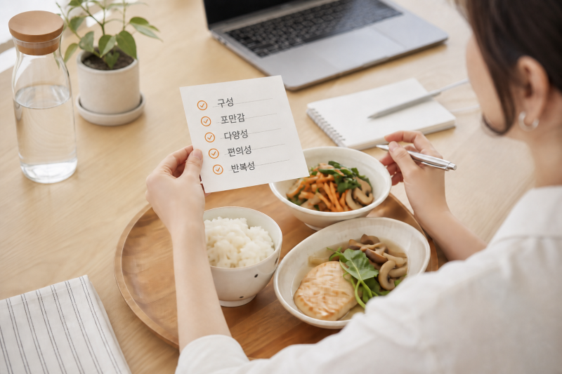 직장인 다이어트 도시락, 점심을 고를 때 보는 5가지 기준