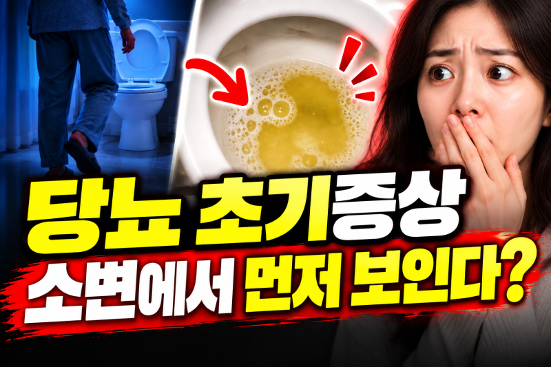 당뇨 초기증상 소변에서 먼저 보인다? 자꾸 화장실 간다면 확인하세요