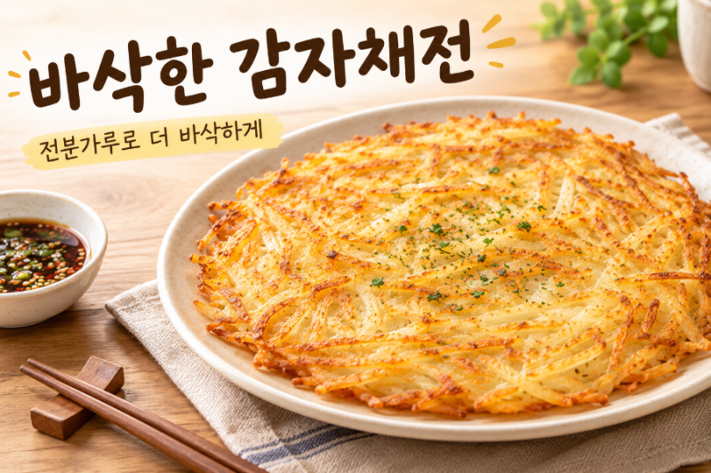 감자채전 만들기 과자처럼 바삭한 감자채전 레시피
