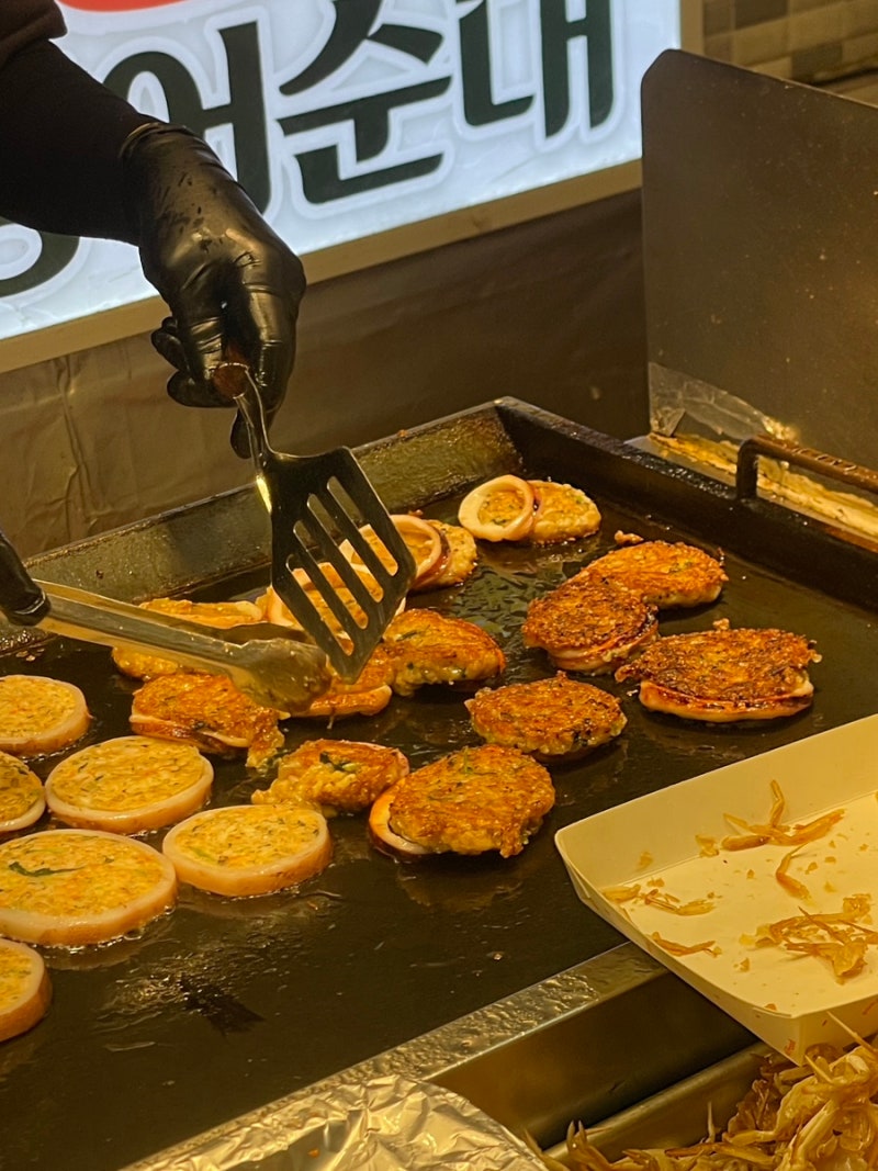 속초 중앙시장 맛집 누룽지오징어순대 찐맛집 황부자튀김