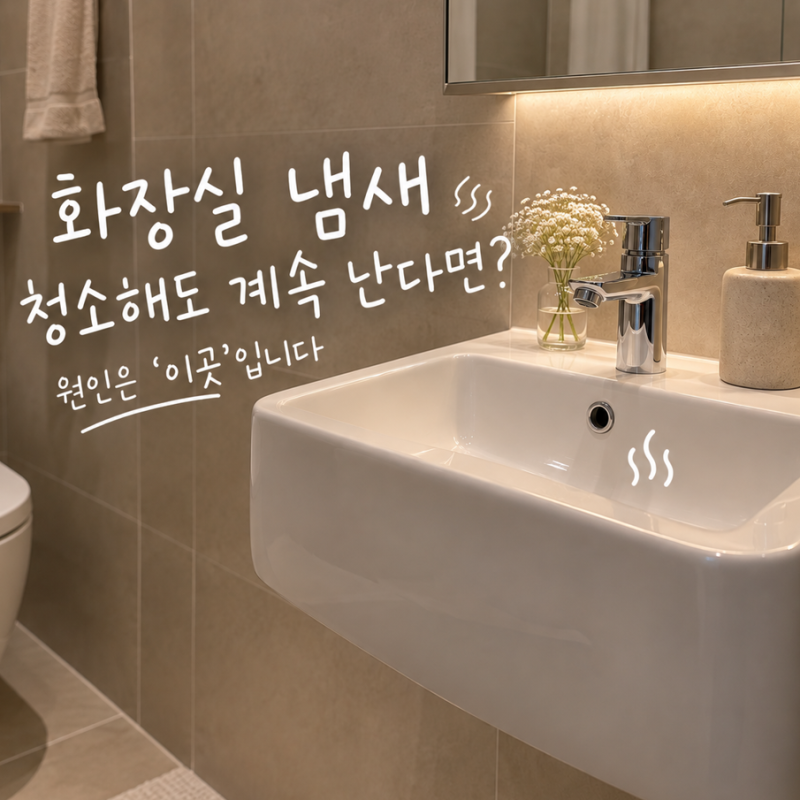 화장실 냄새 청소해도 계속 난다면? 원인은 '이곳'입니다