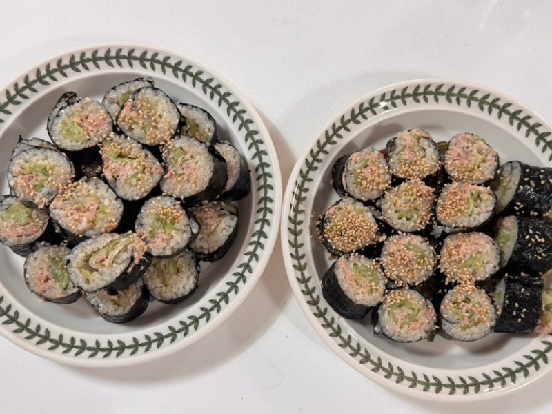초간단김밥 오이참치김밥 레시피 | 집에서 간단한 다이어트김밥만들기