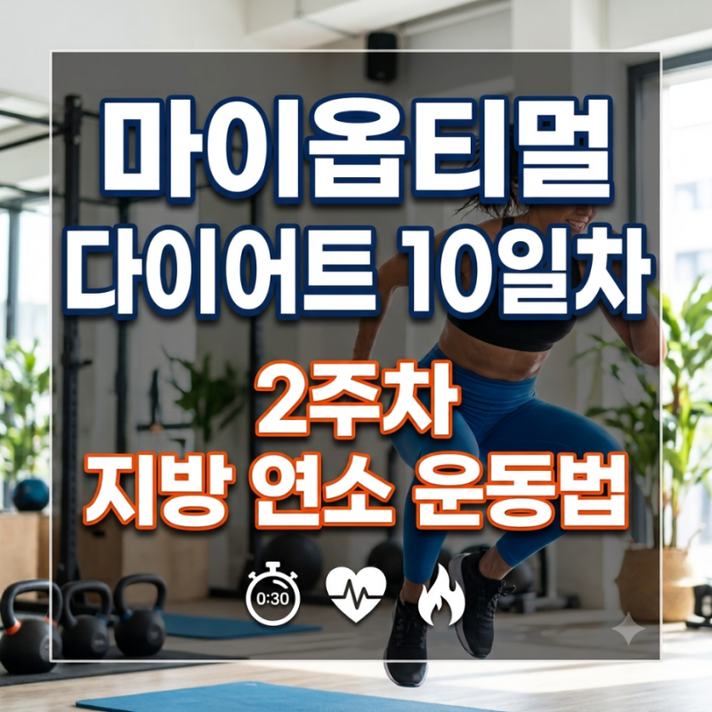 [박용우 마이옵티멀 스위치온 10일차] 2주차 맞춤 운동 루틴 (중강도 인터벌 유산소 vs 하체 근....