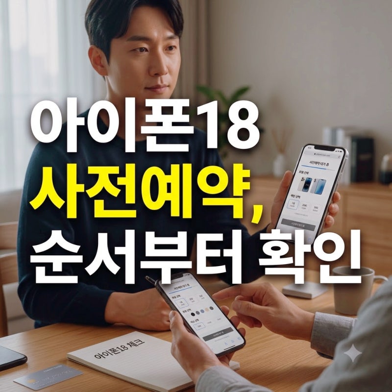 아이폰18 사전예약 방법 어디서 어떻게 해야 할까?