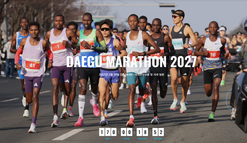 2027 대구마라톤 코스공개, 달라진 출발점과 일정