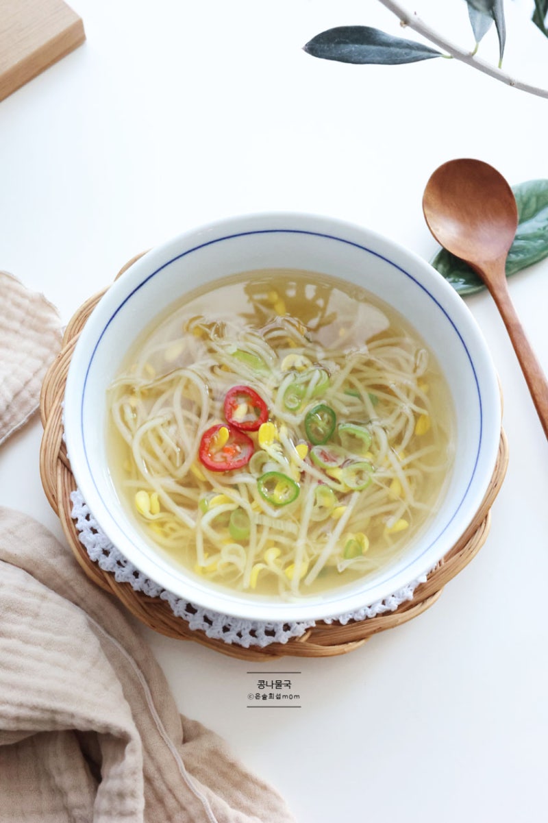 맑은 콩나물국 레시피 육수 없이 끓이는법