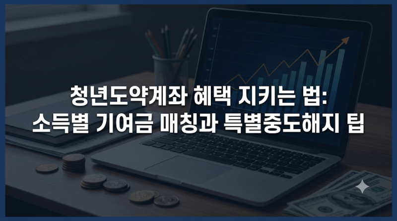 청년도약계좌 혜택 지키는 법: 소득별 기여금 매칭과 특별중도해지 팁
