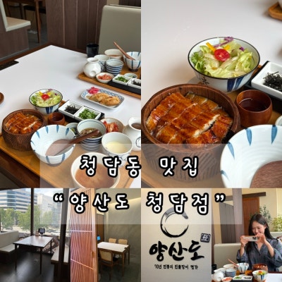 청담일식 끝판왕✨ 양산도 청담점 히츠마부시 맛집! 압구정로데오맛집 인정💛