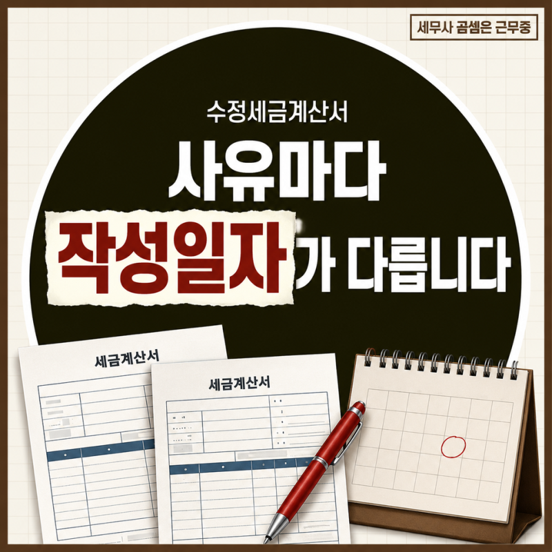 수정세금계산서 발급사유는 아홉 가지입니다! 작성일자와 수정신고·경정청구 구분 총정리