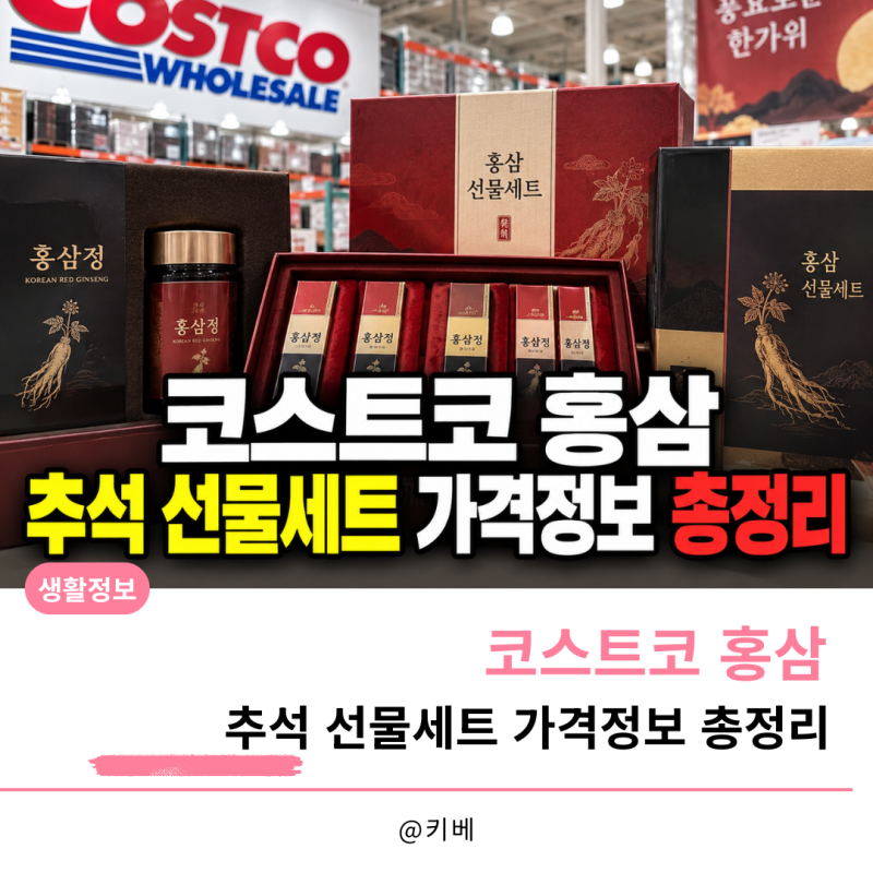 코스트코 홍삼 추석 선물세트 가격정보 총정리