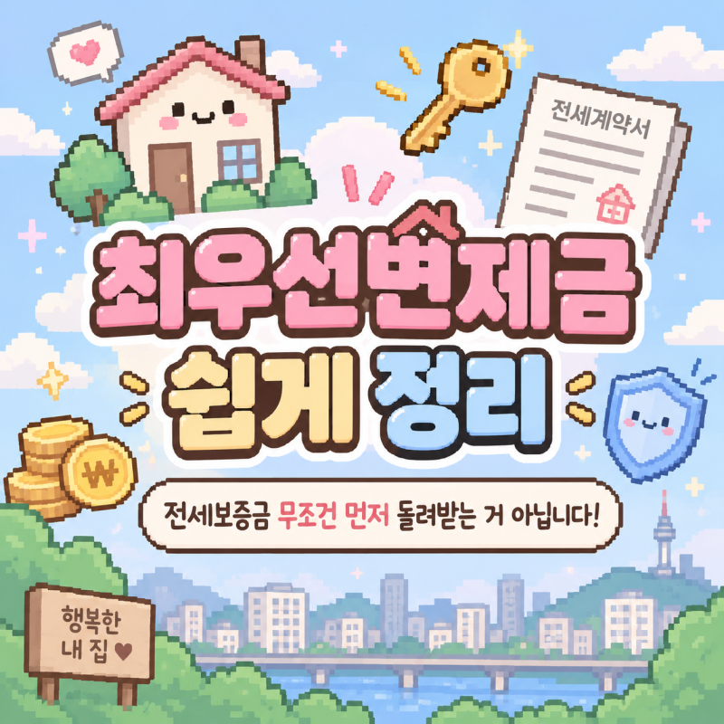최우선변제금 쉽게 정리-전세보증금 무조건 먼저 돌려받는 거 아닙니다!