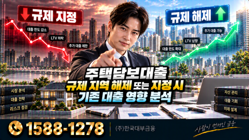 주택 담보 대출 규제지역, 변경 기존 대출은 무엇이 달라질까?