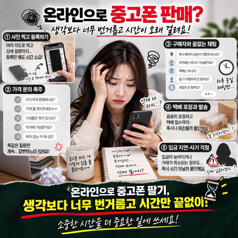 강동 하남 중고폰, 온라인 판매보다 쉽고 빠르고, 가격 더 받고 판매하는 방법은 핸드폰마을....