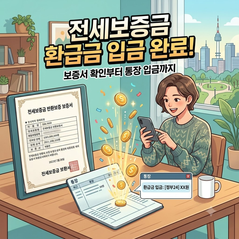 저는 전세금 보증보험료 30만 원 돌려받았어요! 2026 청년·신혼부부 반환보증료 지원 1분 신청....