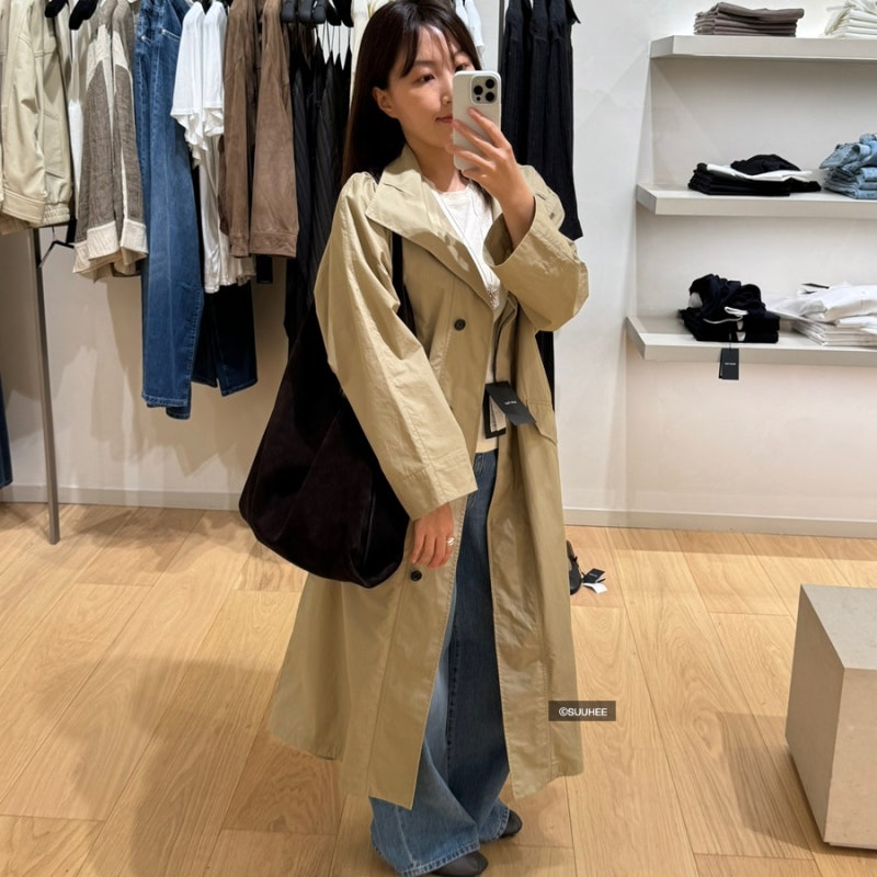 마시모두띠 가을 아우터 추천, 트렌치 코트 피팅 후기