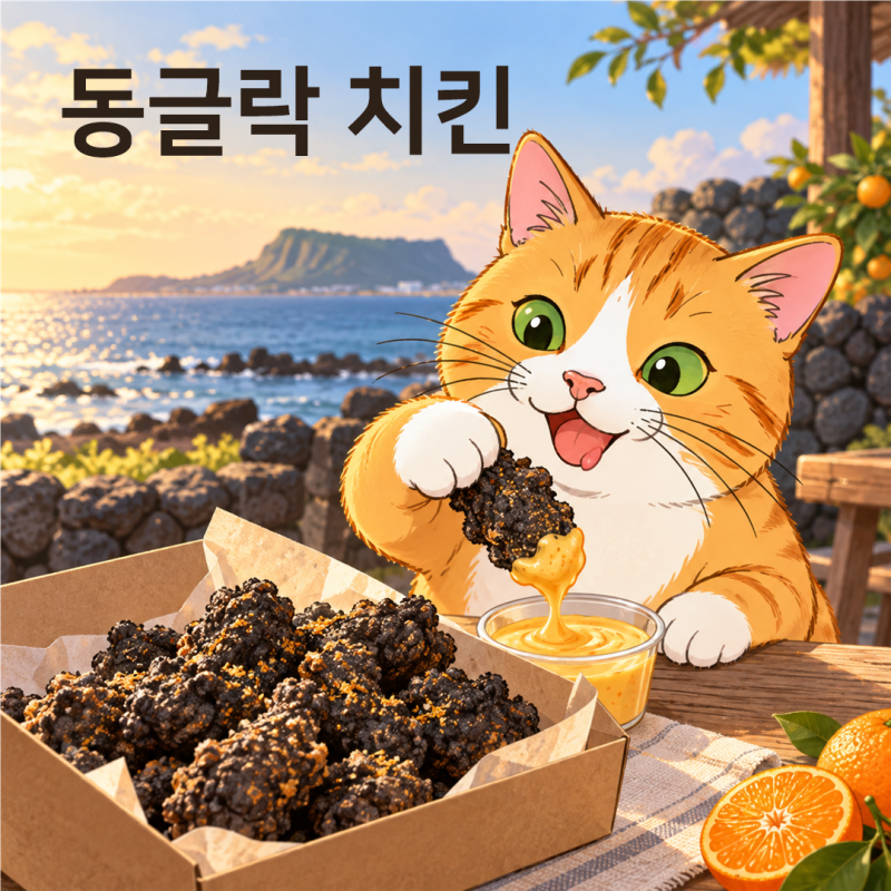 [제주 한정 BHC 동글락 바삭 치킨] 한라봉 소스가 킥인 순살