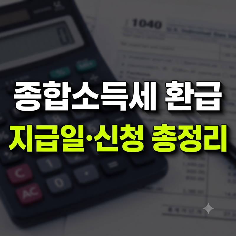 종합소득세 환급 신청 방법과 환급일 조회, 압류 사유 총정리
