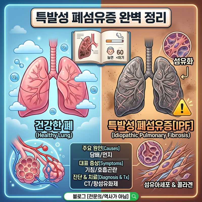 숨이 차오르는 희귀 폐 질환, 특발성 폐섬유증의 원인부터 치료까지 완벽 정리