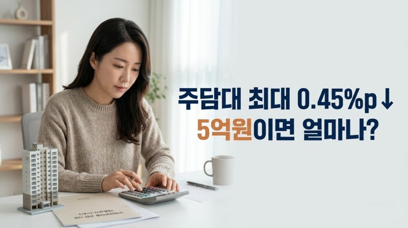NH농협은행 주담대 최대 0.45%p 인하, 5억원 빌리면 얼마나 줄어드나