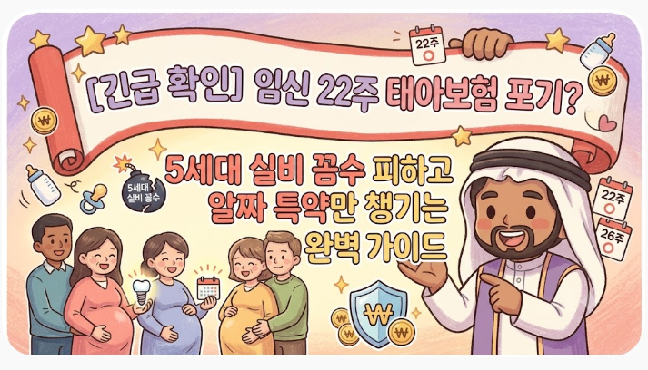 [긴급 확인] 임신 22주 지났다고 태아보험 포기? 5세대 실비 꼼수 피하고 알짜 특약만 챙기는 ....
