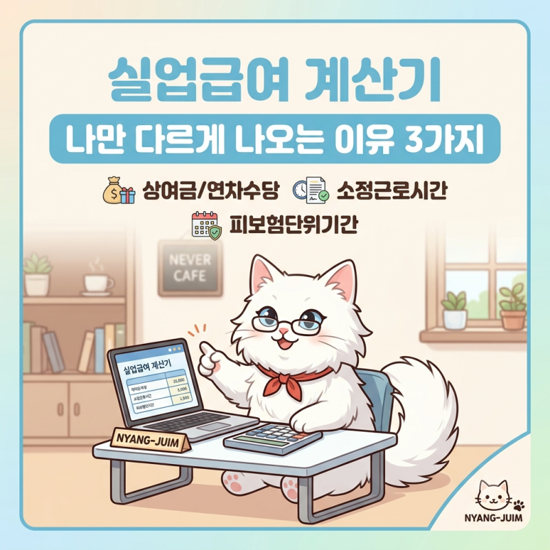 실업급여 계산기 나만 다르게 나오는 이유 3가지