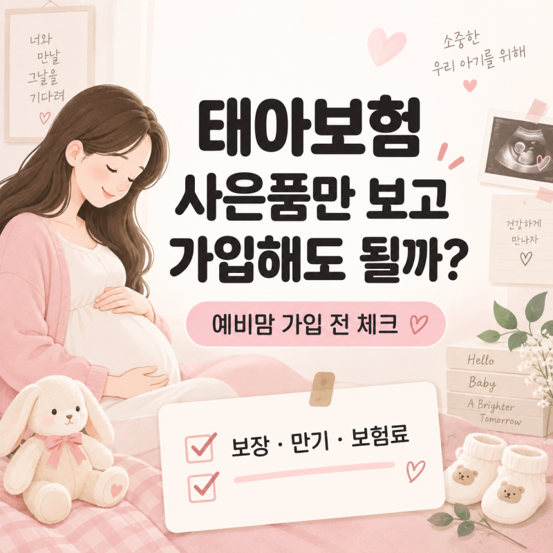 태아보험 사은품만 보고 가입해도 될까? 예비맘이 먼저 봐야 할 기준