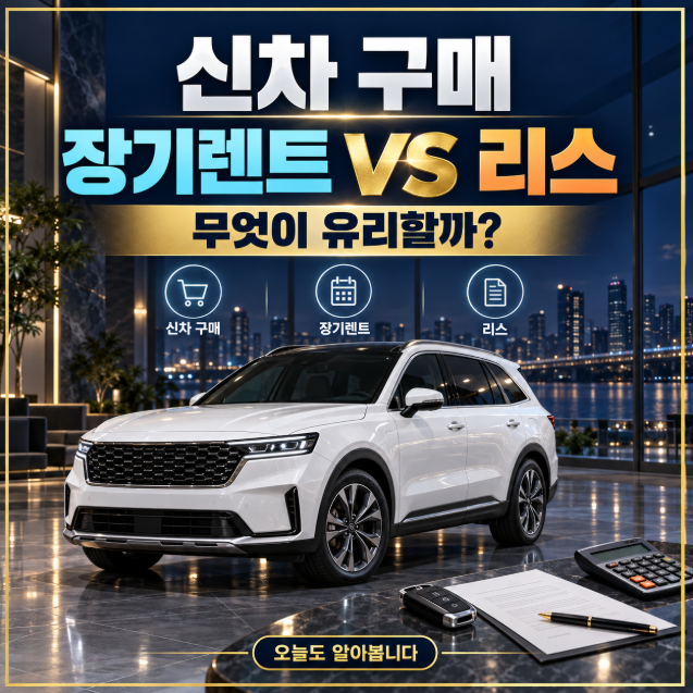신차 구매·장기렌트·자동차 리스 무엇이 유리할까? 장단점과 선택 기준 총정리