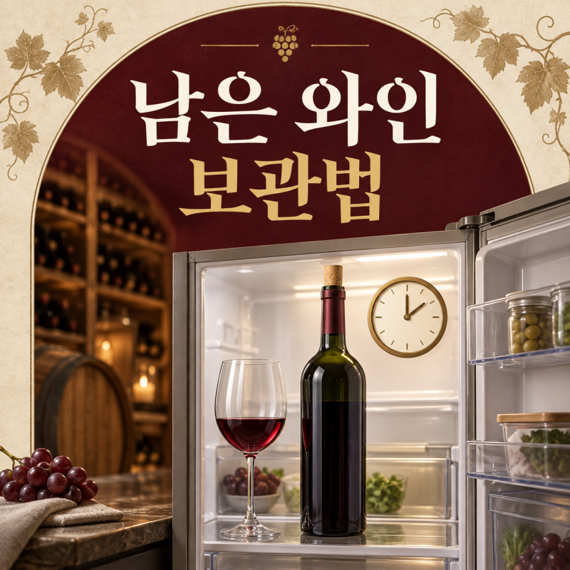 개봉한 와인 보관법｜레드·화이트·스파클링은 며칠까지 마실 수 있을까?