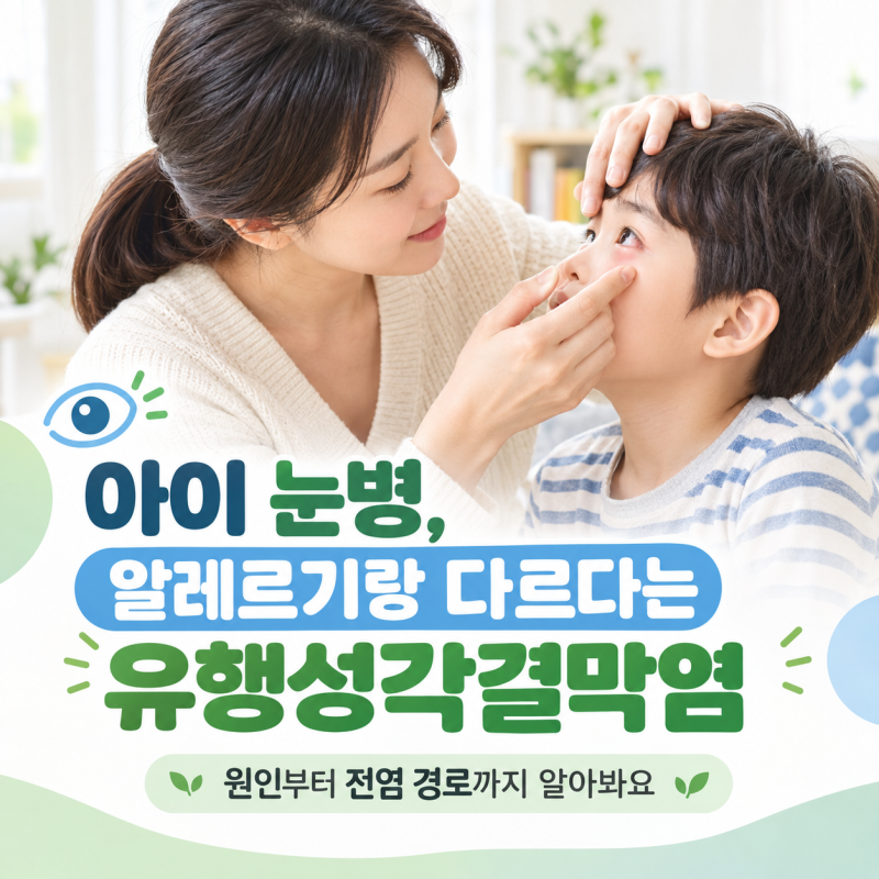 아이 눈병, 유행성각결막염 원인과 전염 경로