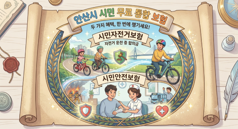 안산시 시민 무료 보험 통합 안내