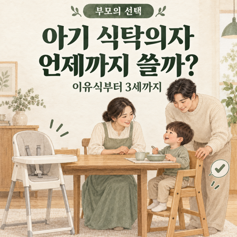 아기 식탁의자 언제까지 쓸까? 이유식부터 3세까지 써보고 남은 선택 기준