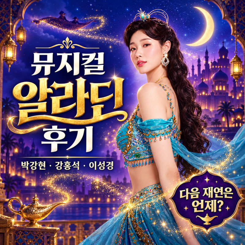 뮤지컬 알라딘 한국 초연 후기｜박강현·강홍석·이성경 캐스팅, 다음 재연은 언제?