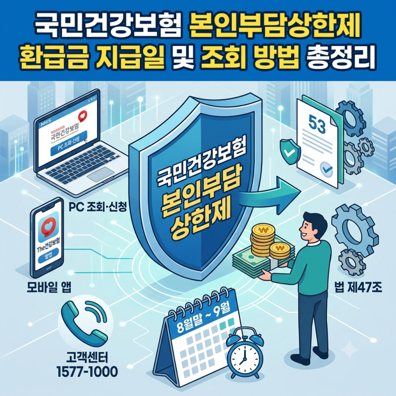 국민건강보험 본인부담상한제 환급금 지급일 및 조회 방법 총정리