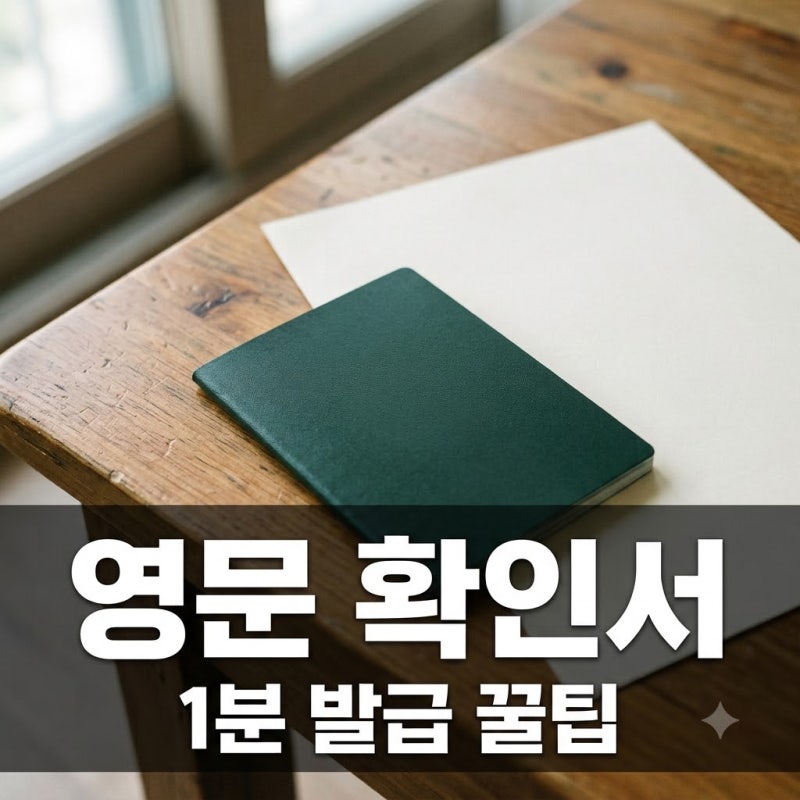 "영어로도 된다고?".. 비자 서류 필수인 건강보험자격득실확인서 영문 1분 발급법