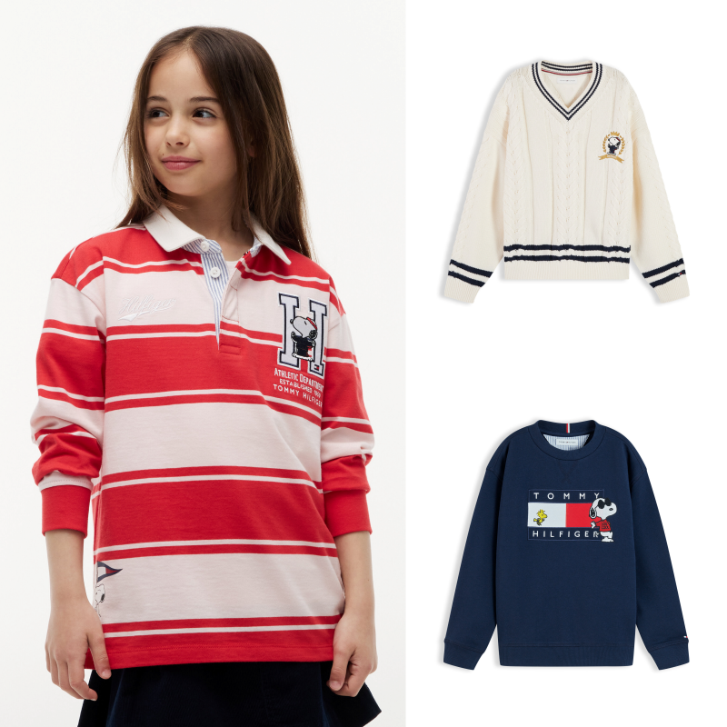 키즈브랜드 추천, 타미 힐피거 Tommy Hilfiger X 피너츠 Peanuts 가을 키즈 컬렉션 프레피룩 등교룩