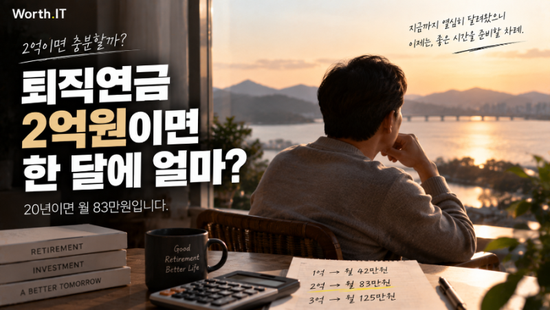 퇴직연금 DC형 연금수령액 계산｜1억·2억이면 매달 얼마 받을까?