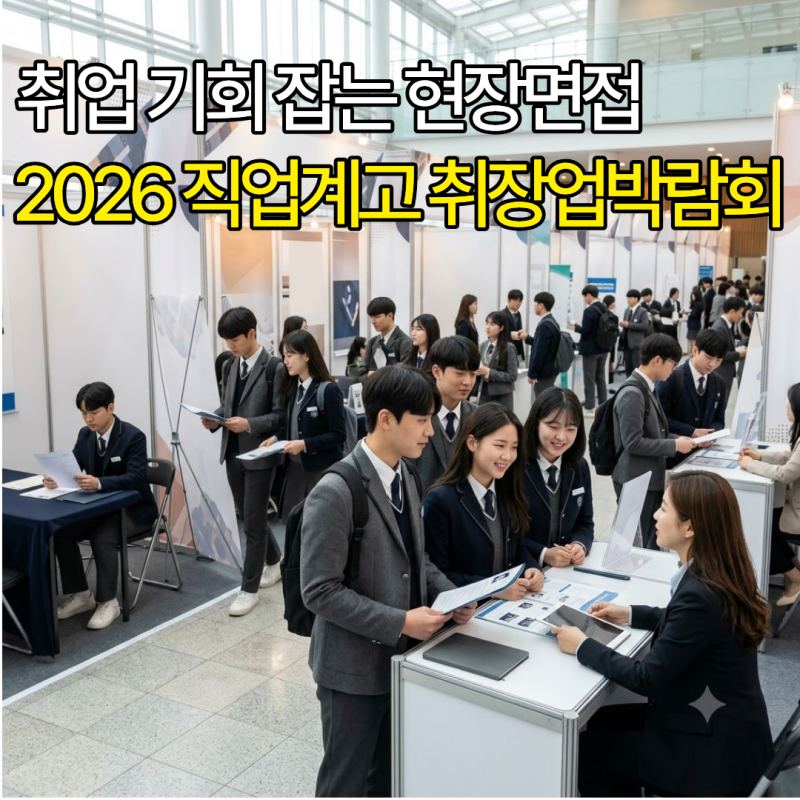 취업 기회 잡는 현장면접! 2026 경기도교육청 직업계고 취창업박람회
