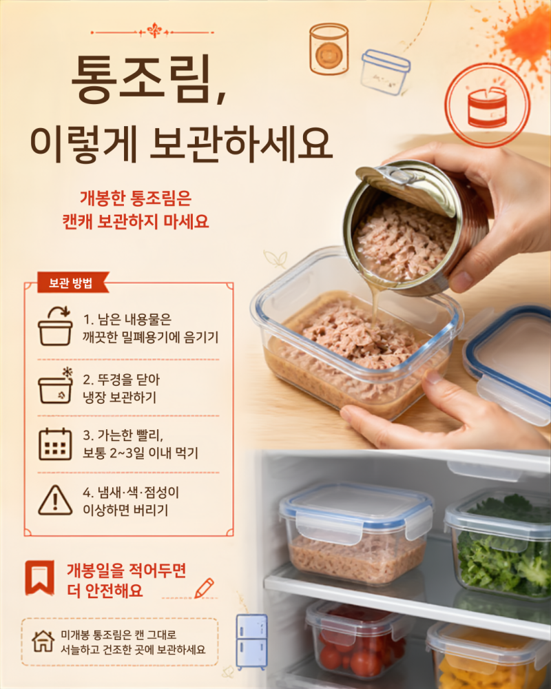 통조림 남은 거 락앤락에 옮겨도 찝찝하다면 꼭 보세요