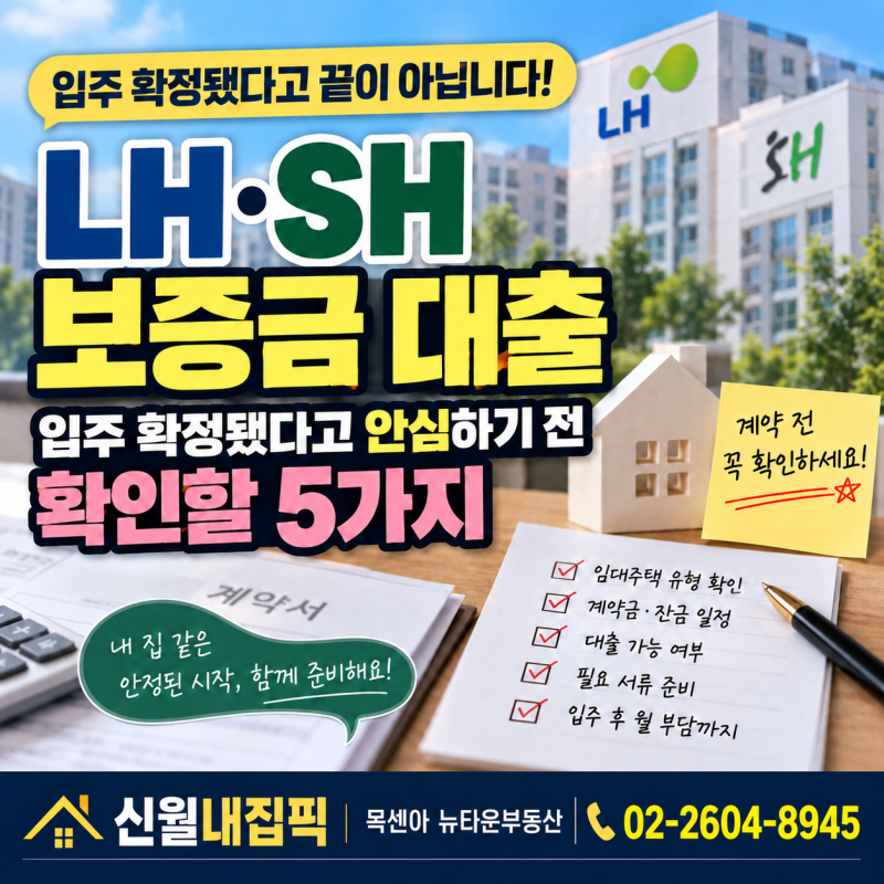 LH·SH 보증금 대출, 입주 확정됐다고 안심하기 전 확인할 5가지