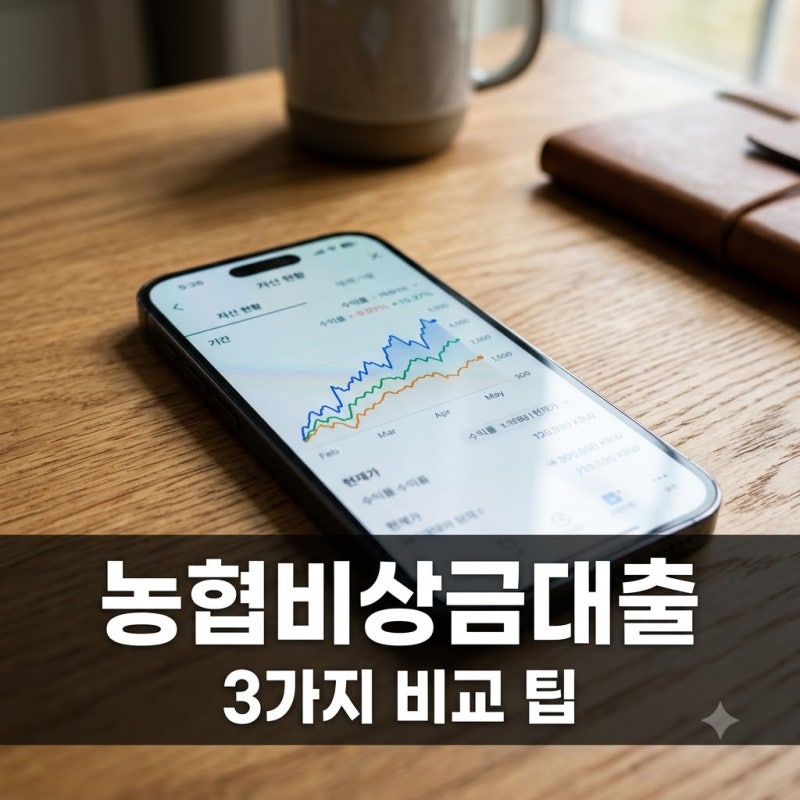 농협비상금대출 3가지 차이점 통신등급 부결 후 솔직 후기