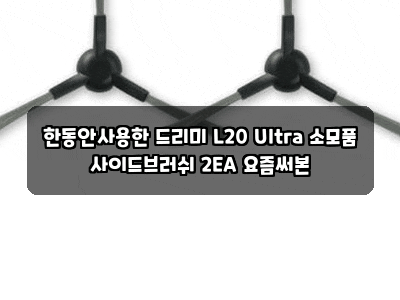 한동안사용한 드리미 L20 Ultra 소모품 사이드브러쉬 2EA 요즘써본